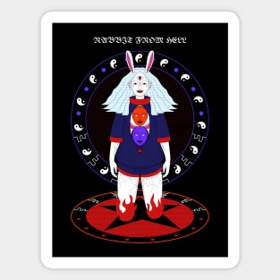 Rabbit from hell (Fictional) Magnet